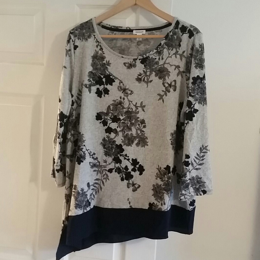Westport asymmetrical sweatshirt top